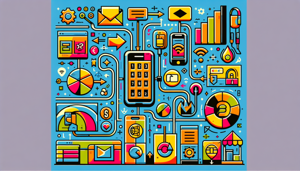 Create a vivid and contemporary instruction-oriented image that shows the process of finding out the phone number for a prepaid SIM card. Include clear signage and symbols commonly associated with telecommunication and phone settings, using an array of bright colors for emphasis. Position this depiction showing step-by-step illustrations that make it easy to comprehend the process. Note: This image should not contain any text, only illustrations.