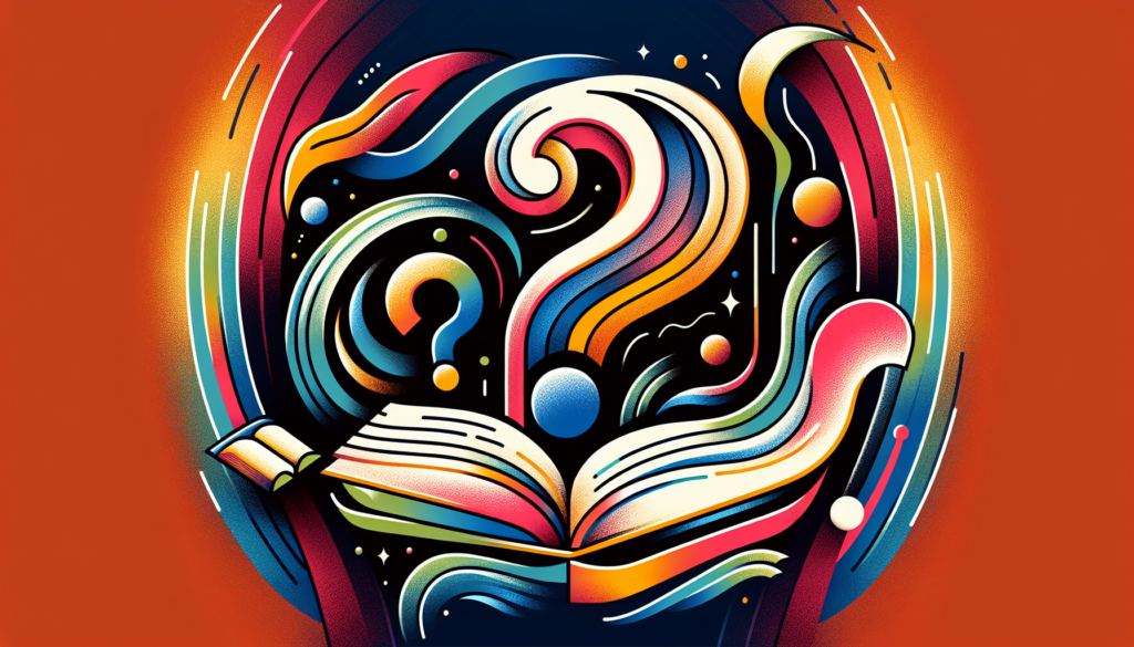 A modern, colorful illustration representing the philosophical concept of divine wisdom and the question of why we were created. This abstraction might feature symbolic elements like an open book (representing wisdom), a question mark (symbolizing inquiry), and flowing forms (depicting the concept of creation and life).