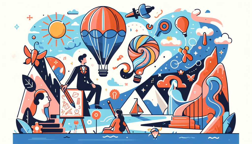 Create an image that tells a full story in a modern and colorful style. However, avoid any text. Please note that there should be no references to specific real people in the illustration.